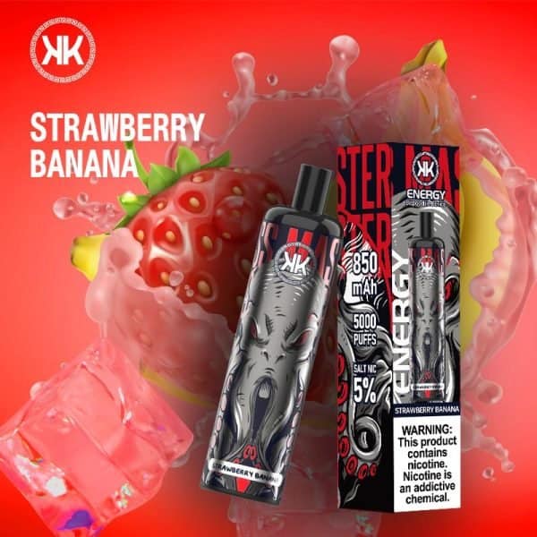 KK Energy 5000 Puffs Disposable Strawberry Banana in Dubai